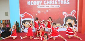 Mầm non iSchool Trà Vinh tưng bừng lễ hội giáng sinh và chào đón năm mới 2017