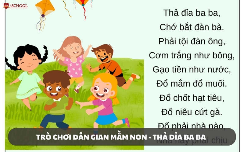 Thả dĩa ba ba - Trò chơi dân gian cho trẻ mầm non