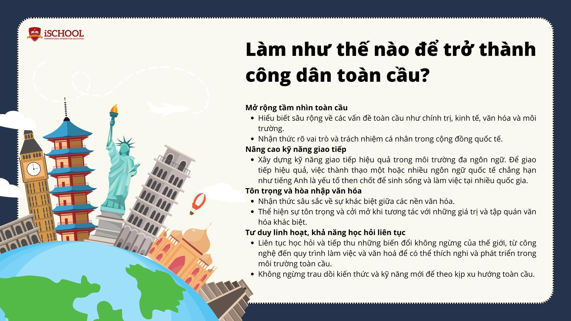 Làm như thế nào để trở thành công dân toàn cầu