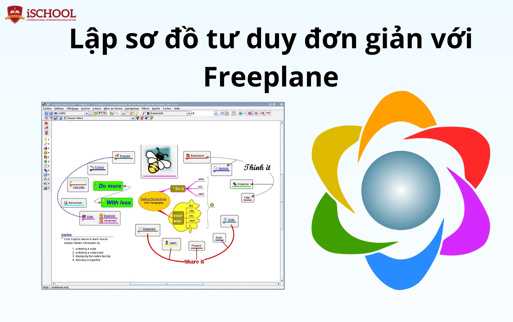 Phần mềm vẽ sơ đồ tư duy online Freeplane