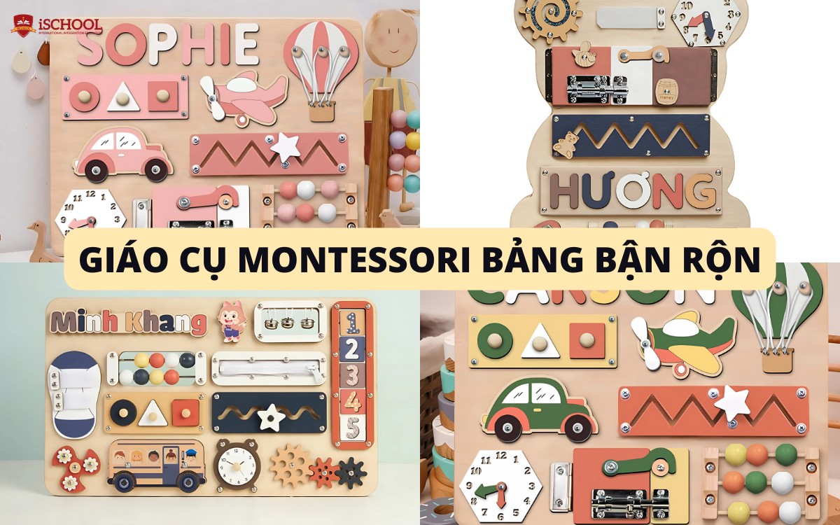 Giáo cụ montessori - Bảng bận rộn