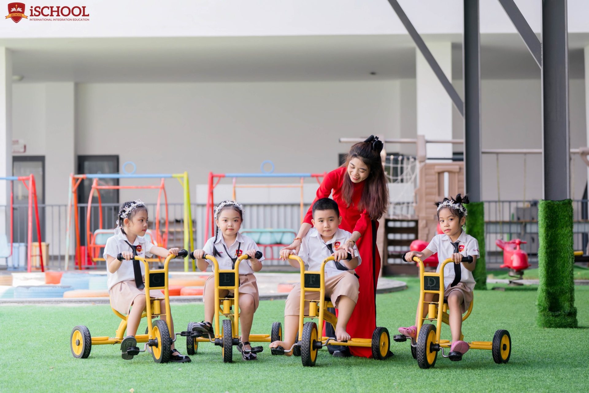 Các học sinh Kindy 5.4 đã học cách tự lập,