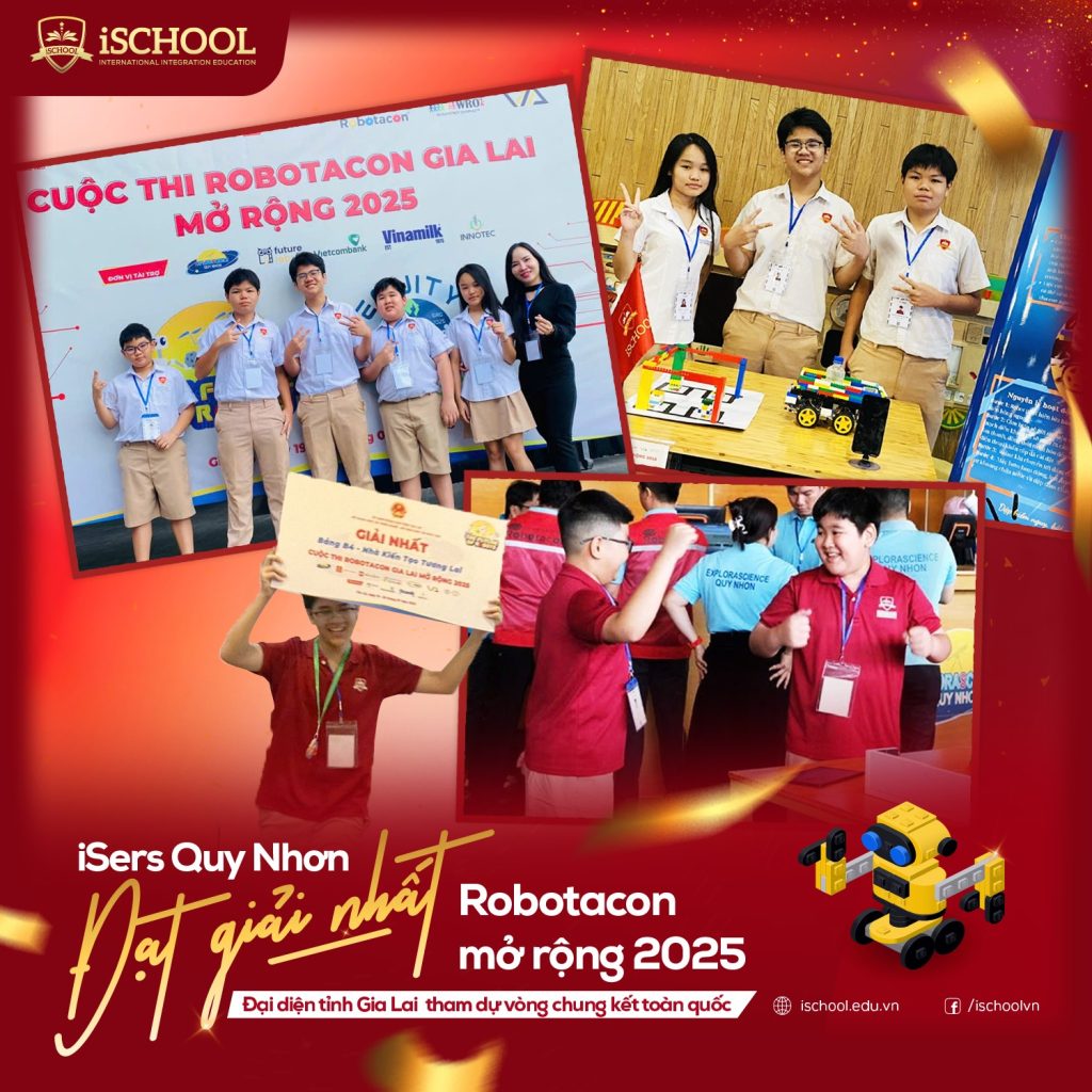 iSchool Quy Nhơn giải nhất giải Robotacon Gia Lai 2025