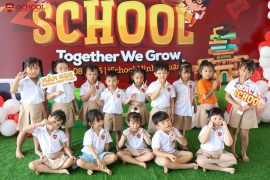 KHỐI MẦM NON – NHỮNG BƯỚC CHÂN BÉ NHỎ NGẬP TRÀN YÊU THƯƠNG KHƠI ĐẦU CHO HÀNH TRÌNH ĐỒNG HÀNH VƯƠN XA