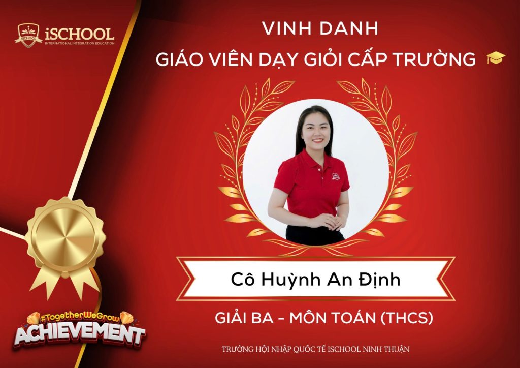 Giáo viên iSchool Ninh Thuận tham gia Hội thi Giáo viên dạy giỏi cấp trường 2025–2026
