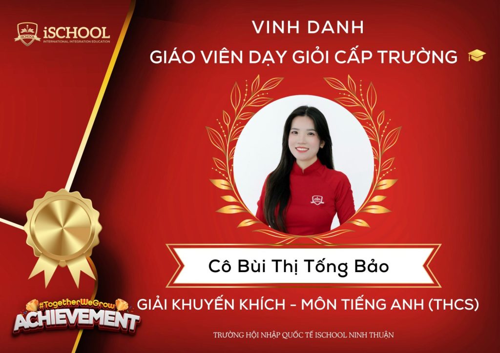 Hội thi Giáo viên dạy giỏi cấp trường năm học 2025–2026 tại Trường iSchool Ninh Thuận