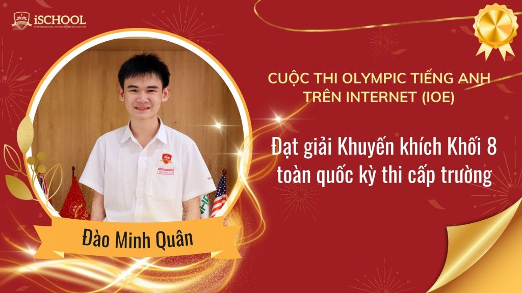 Vinh danh học sinh iSchool Ninh thuận đạt thành tích xuất sắc