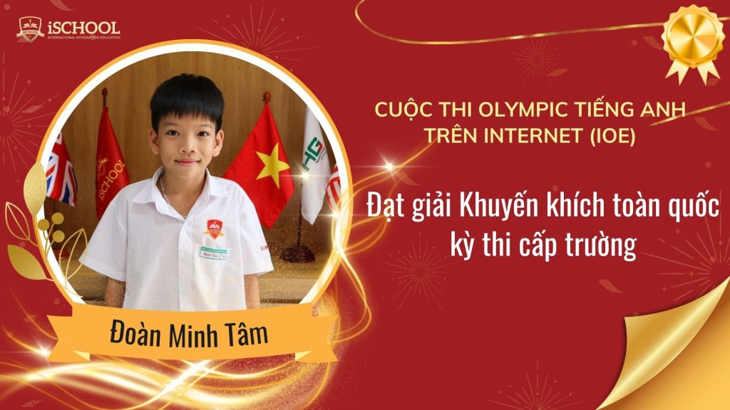 Vinh danh học sinh iSchool Ninh thuận đạt thành tích xuất sắc