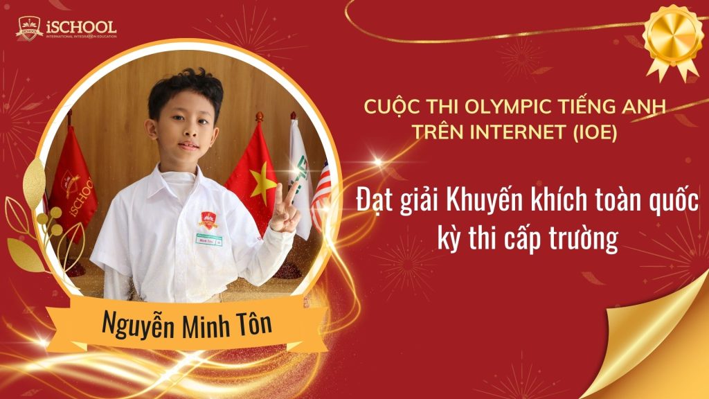 Vinh danh học sinh Trường iSchool Ninh Thuận 
