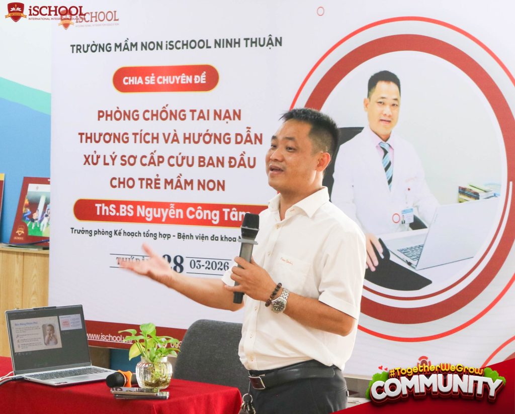 Chia sẻ chuyên đề sức khỏe tại Mầm non iSchool Ninh Thuận