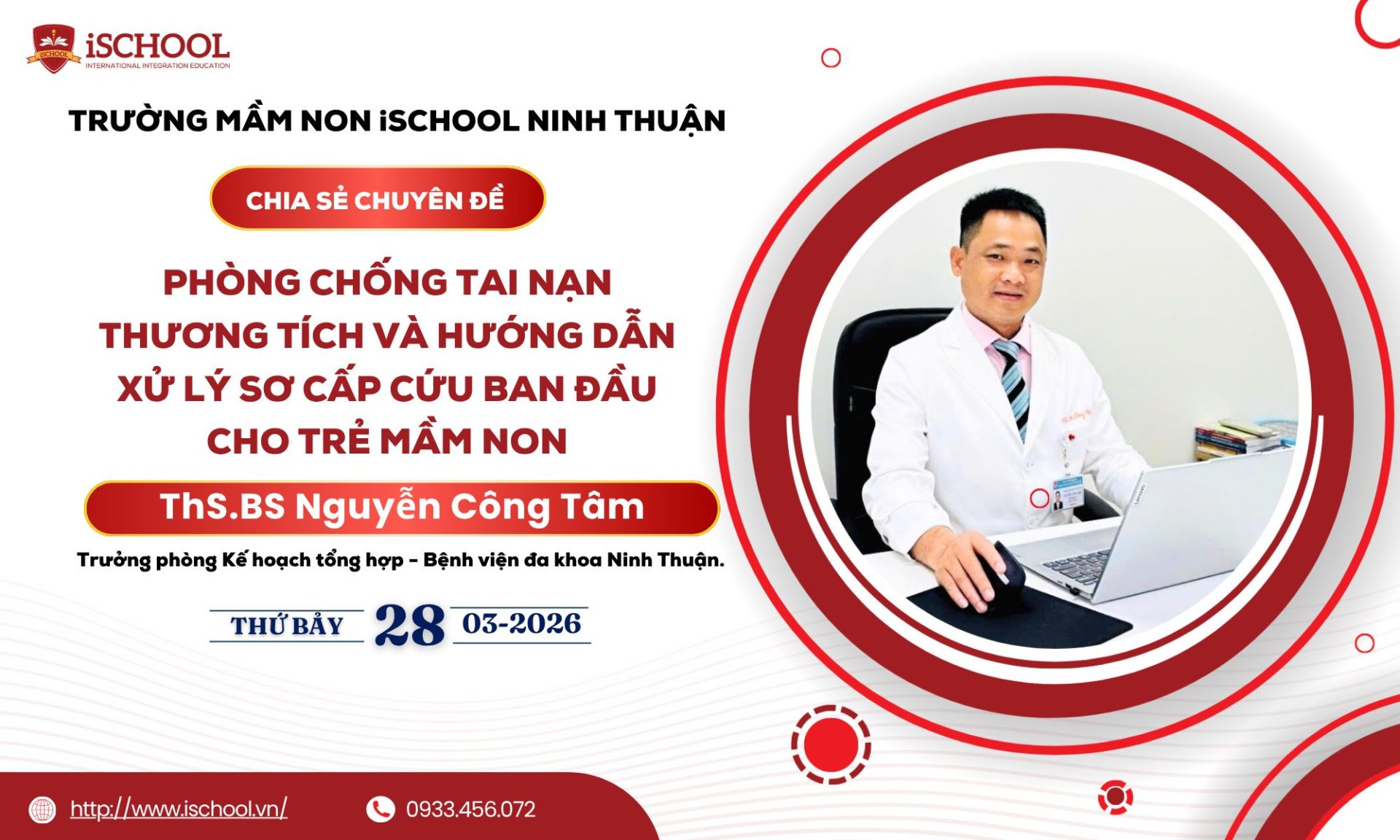 Chia sẻ chuyên đề phòng chống tai nạn thương tích và hướng dẫn xử lý sơ cấp cứu ban đầu cho trẻ mầm non
