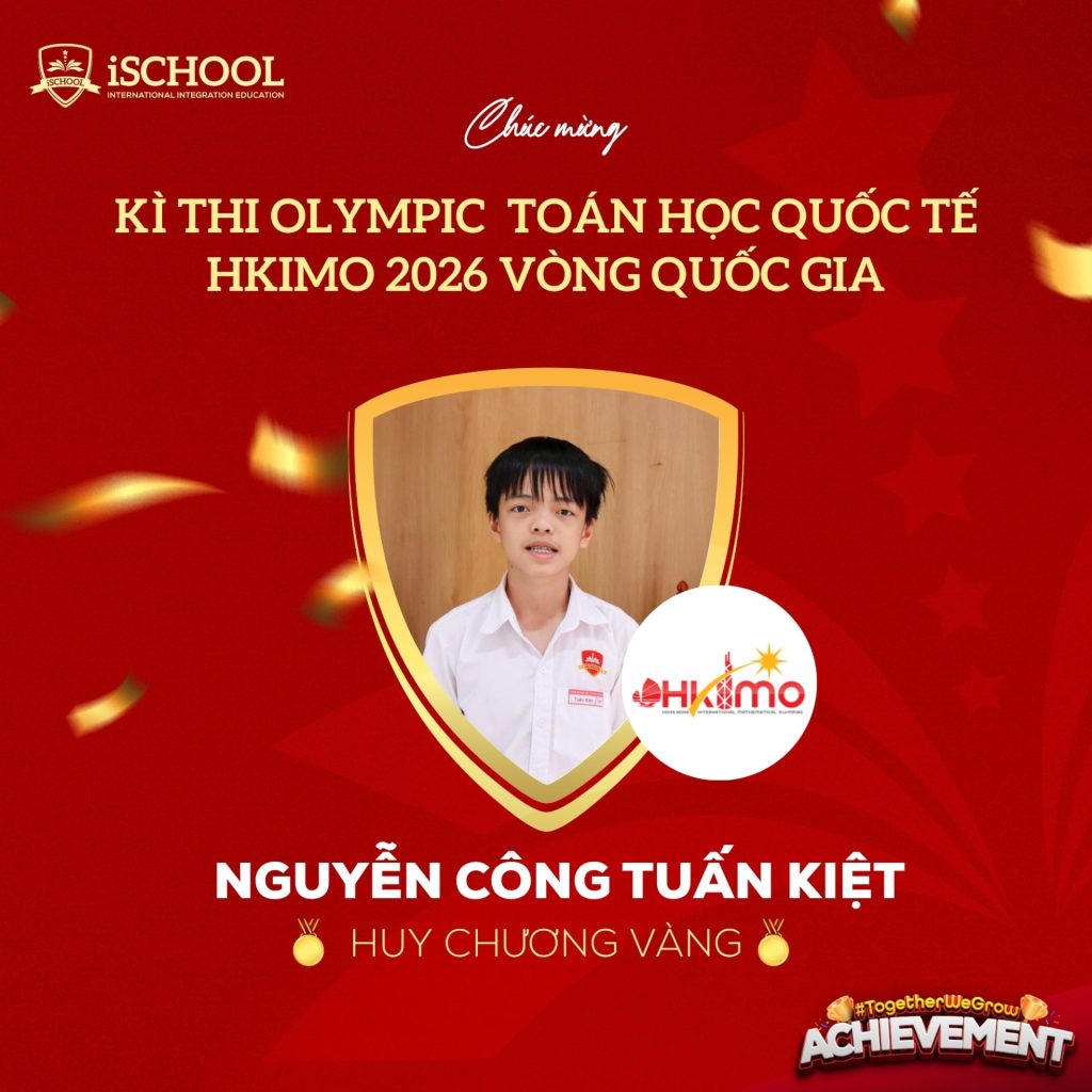 Vinh Danh iSers đạt giải kì thi Toán quốc tễ HKIMO 2026
