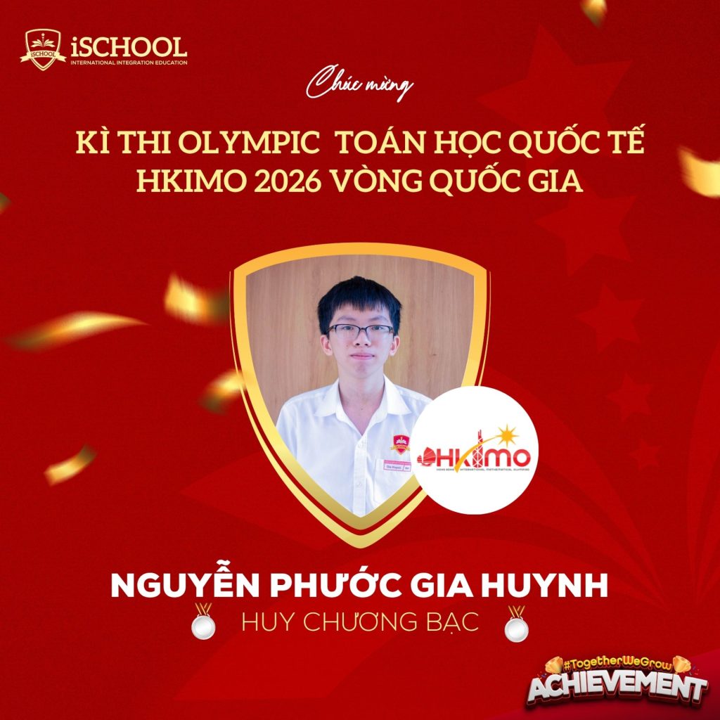 Vinh Danh iSers đạt giải kì thi Toán quốc tễ HKIMO 2026