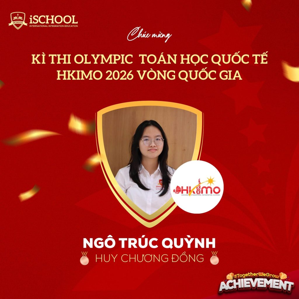 Vinh Danh iSers đạt giải kì thi Toán quốc tễ HKIMO 2026