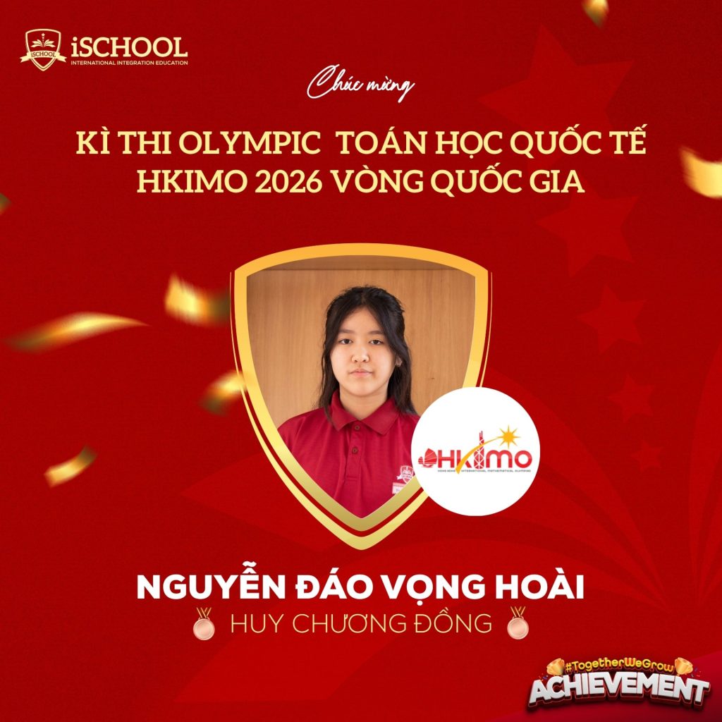 Vinh Danh iSers đạt giải kì thi Toán quốc tễ HKIMO 2026